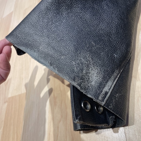 Harley Davidson Women's Black Leather Riding Gear Deluxe Chaps ~ 98097-06VW ~ XS - Picture 12 of 14